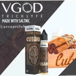 VGOD BUY SALT NIC CUBANO BROWN 30ML vape shop in UAE All SaltNic e-liquid is for low-wattage pod devices only and is sold in 25mg or 50mg strengths.