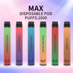 I PLAY MAX VAPE 2000 PUFFS Parameter Of IPLAY MAX 2000 Puffs: Battery: Built-in 1200mAh E-juice Capacity: 8ml Puffs: ~2000 Puffs Flavor:OEM Flavors