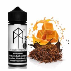TERKISH TRADITION 120ML Buy Butterscotch & Tobacco Best UAE M.terk Terkish E-Liquid is a unique mix of butterscotch & tobacco, with a hint of vanilla cream!